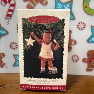 NWT Hallmark Keepsake Ornament Christy - All God’s Children Martha Holcombe
